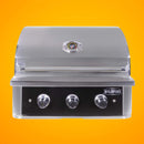 Wildfire Outdoor Living Ranch Pro 304 Stainless Steel Natural Gas Grill 30 Wf Pro30g Rh Ng On Orange Background