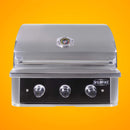 Wildfire Outdoor Living Ranch Pro 304 Stainless Steel Propane Gas Grill 30 Wf Pro30g Rh Lp On Orange Background