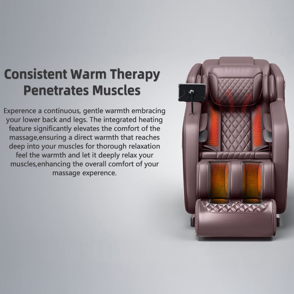 ZVZ Premium Zero Gravity Full Body Massage Chair With Smart Display SAK63107 Saksby - Heated Feature