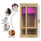 1-Person Low Emf Infrared Heat Wood Home Personal Spa Sauna With APP Control, 1350W (95837142) - Zoom Parts View