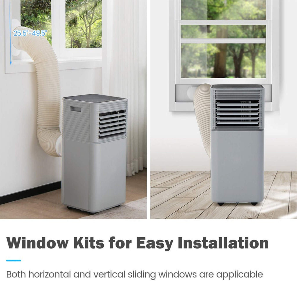 10K BTU Portable Room Air Conditioner Unit With Dehumidifier And Fan Mode (SAK30782) - Saskby Wholesale - Installation View