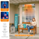 1500W Electric Indoor/Outdoor Waterproof Infrared Patio Heater W/ 2 Power Settings (91826957) - SAKSBY.com Demonstration View