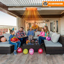 1500W Electric Indoor/Outdoor Waterproof Infrared Patio Heater W/ 2 Power Settings (91826957) - SAKSBY.com Demonstration View