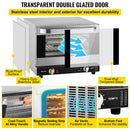 19 Qt Heavy Duty Commercial Stainless Steel Countertop Convection Toaster Oven (97251683) - Demonstration View