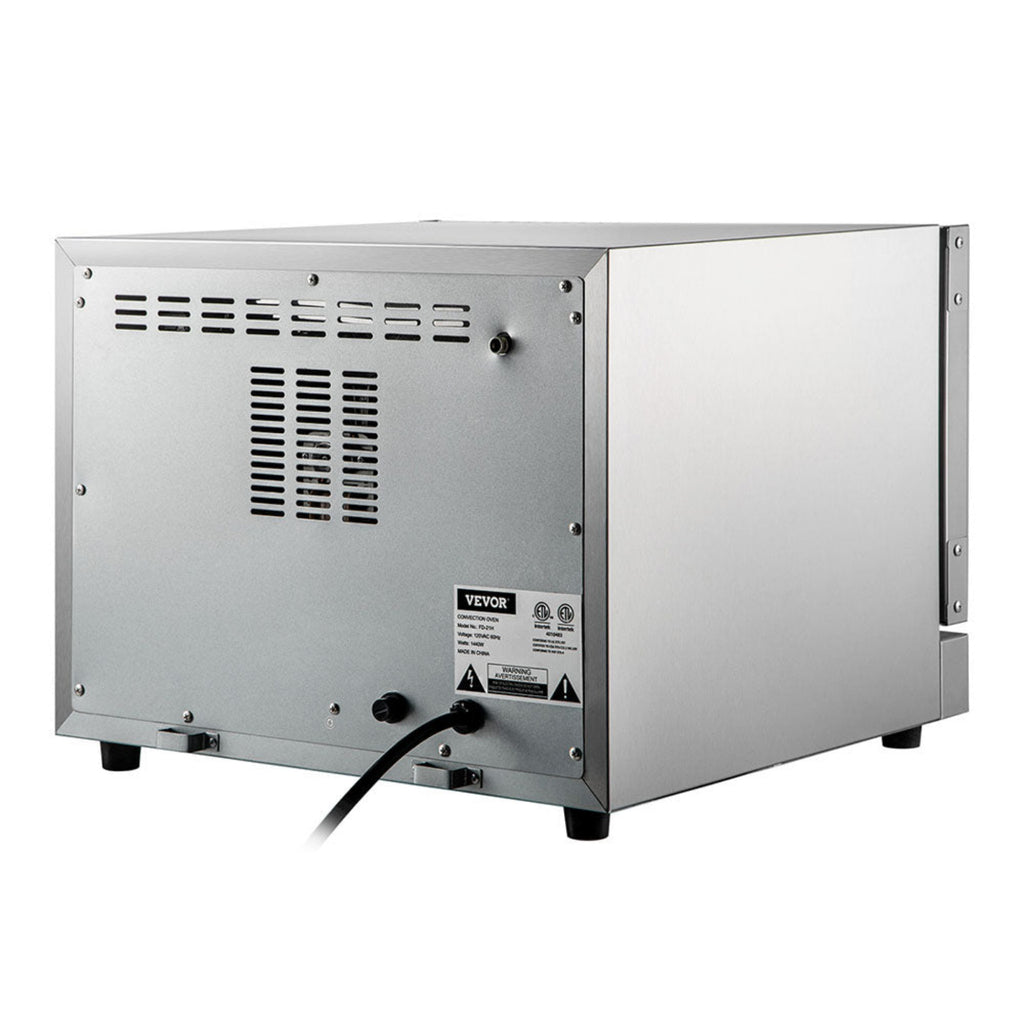 19 Qt Heavy Duty Commercial Stainless Steel Countertop Convection Toaster Oven (97251683) - Back View