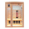 2-Person Low Emf FAR-Infrared Heat Wood Home Personal Spa Sauna With Ceramic Heaters, 1760W (93852741)Front View