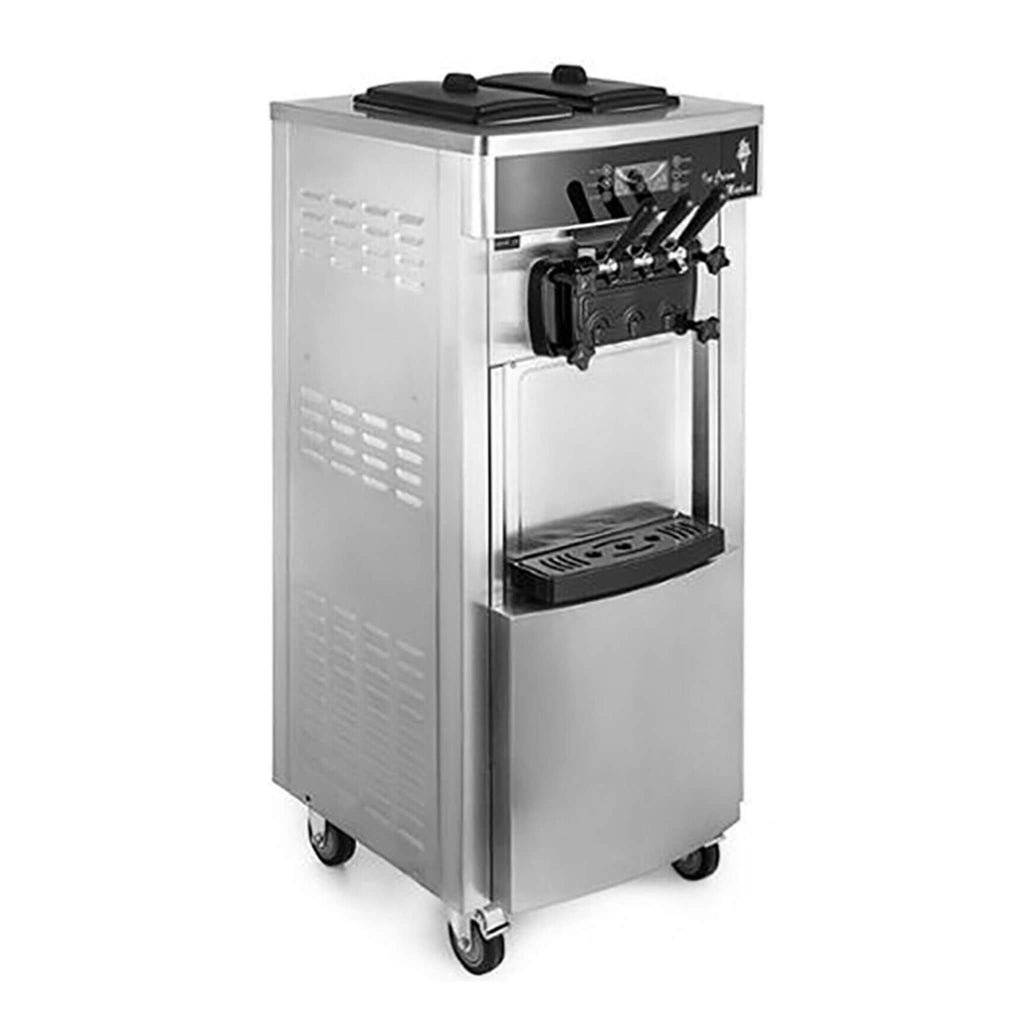 3 Flavor Commercial Stainless Steel Soft Serve Ice Cream & Frozen Yogurt Maker Machine (SAK94825) - Saksby Wholesale - Side View