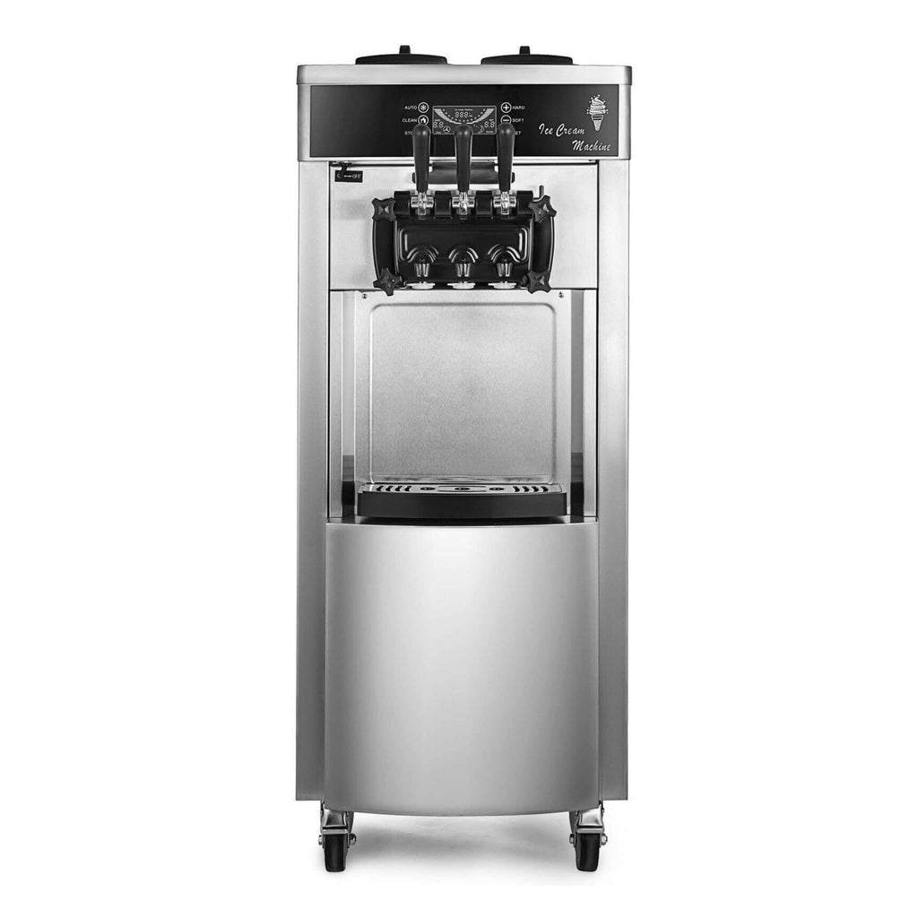 3 Flavor Commercial Stainless Steel Soft Serve Ice Cream & Frozen Yogurt Maker Machine (SAK94825) - Saksby Wholesale - Front View