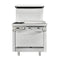 36 Inch Commercial Liquid Gas Restaurant 2 Burner Range With Standard Oven (91035746) - Front View
