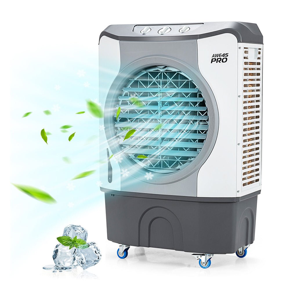 4-In-1 Portable Indoor Outdoor Evaporative Air Cooling Fan, 9740 CFM (91025436) - SAKSBY.com - Front View