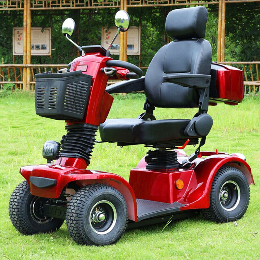 4-Wheel Heavy Duty 48V20AH Electric All-Terrain Mobility Scooter, 500W (93647251) - SAKSBY.com - Side View