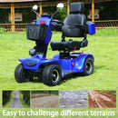 4-Wheel Heavy Duty 48V20AH Electric All-Terrain Mobility Scooter, 500W (93647251) - SAKSBY.com - Side View