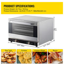 43Qt Heavy Duty Commercial Stainless Steel Countertop Convection Toaster Oven (97251483) - SAKSBY.com - Demonstration View