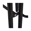 46" Heavy Duty Black Round Outdoor Steel Picnic Table With Umbrella Hole (96428163) - SAKSBY.com - Picnic Tables - SAKSBY.com
