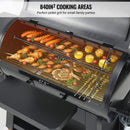62" Heavy Duty Portable Wood Pellet BBQ Grill With Cart (SAK91308) - SAKSBY Wholesale - Cooking Area View
