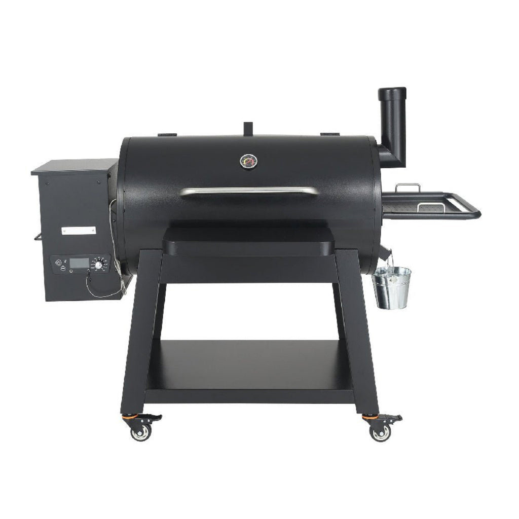 62" Heavy Duty Portable Wood Pellet BBQ Grill With Cart (SAK91308) - SAKSBY Wholesale - Front View