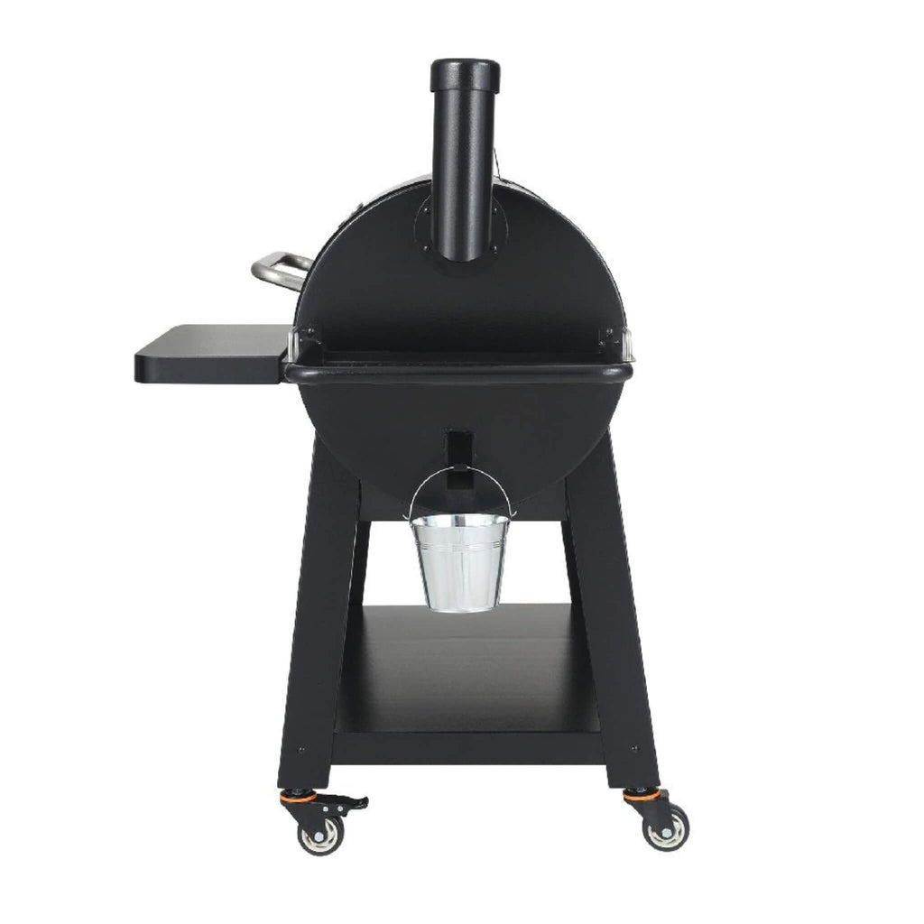 62" Heavy Duty Portable Wood Pellet BBQ Grill With Cart (SAK91308) - SAKSBY Wholesale - Side View