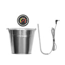 62" Heavy Duty Portable Wood Pellet BBQ Grill With Cart (SAK91308) - SAKSBY Wholesale - Temperature Display View