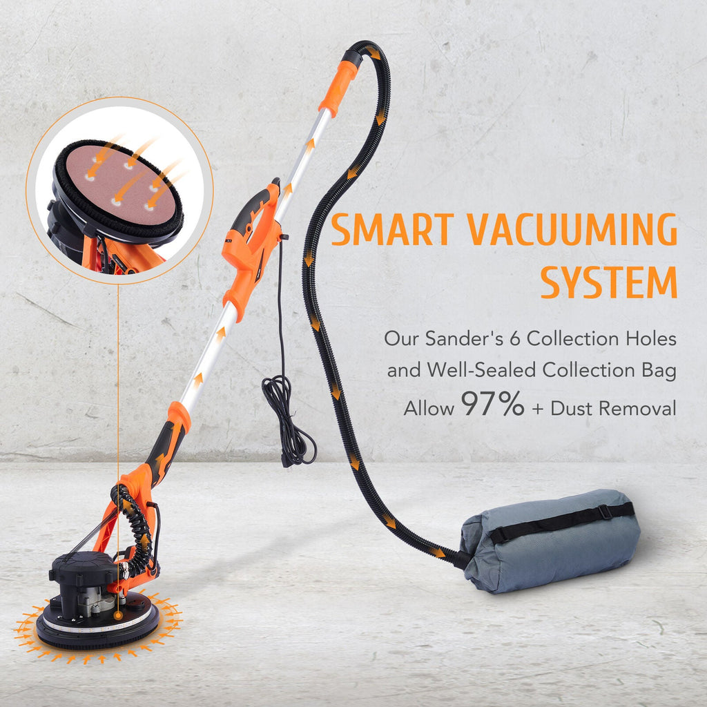 850W 82" Electric Extendable Drywall Grinding Tools Sander Machine (92157432) - SAKSBY.com - Drywall Sanders - SAKSBY.com