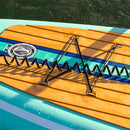 POP BOARD CO Inflatable Paddle Board 11'0 Yacht Hopper Teak/Blue/Mint - SAKSBY.com - Zoom Parts View