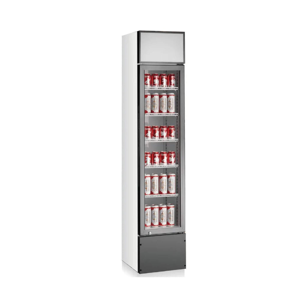ALKCOOL SDGR15 Slim Line Commercial Single Glass Door Refrigerator, 6.5 Cu.Ft. (94718253) - SAKSBY.com - SAKSBY.com