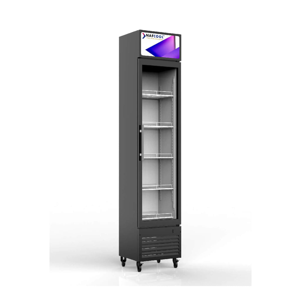 ALKCOOL SDGR15 Slim Line Commercial Single Glass Door Refrigerator, 6.5 Cu.Ft. (94718253) - SAKSBY.com - SAKSBY.com