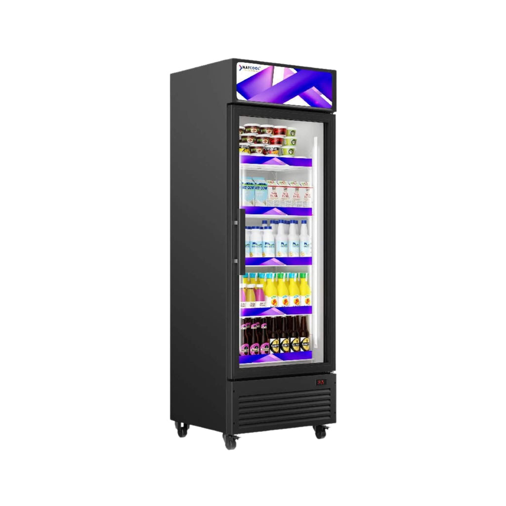 ALKCOOL SDGR28 Slim Line Commercial Single Glass Door Merchandiser, 20 Cu.Ft. (93527140) - SAKSBY.com - SAKSBY.com