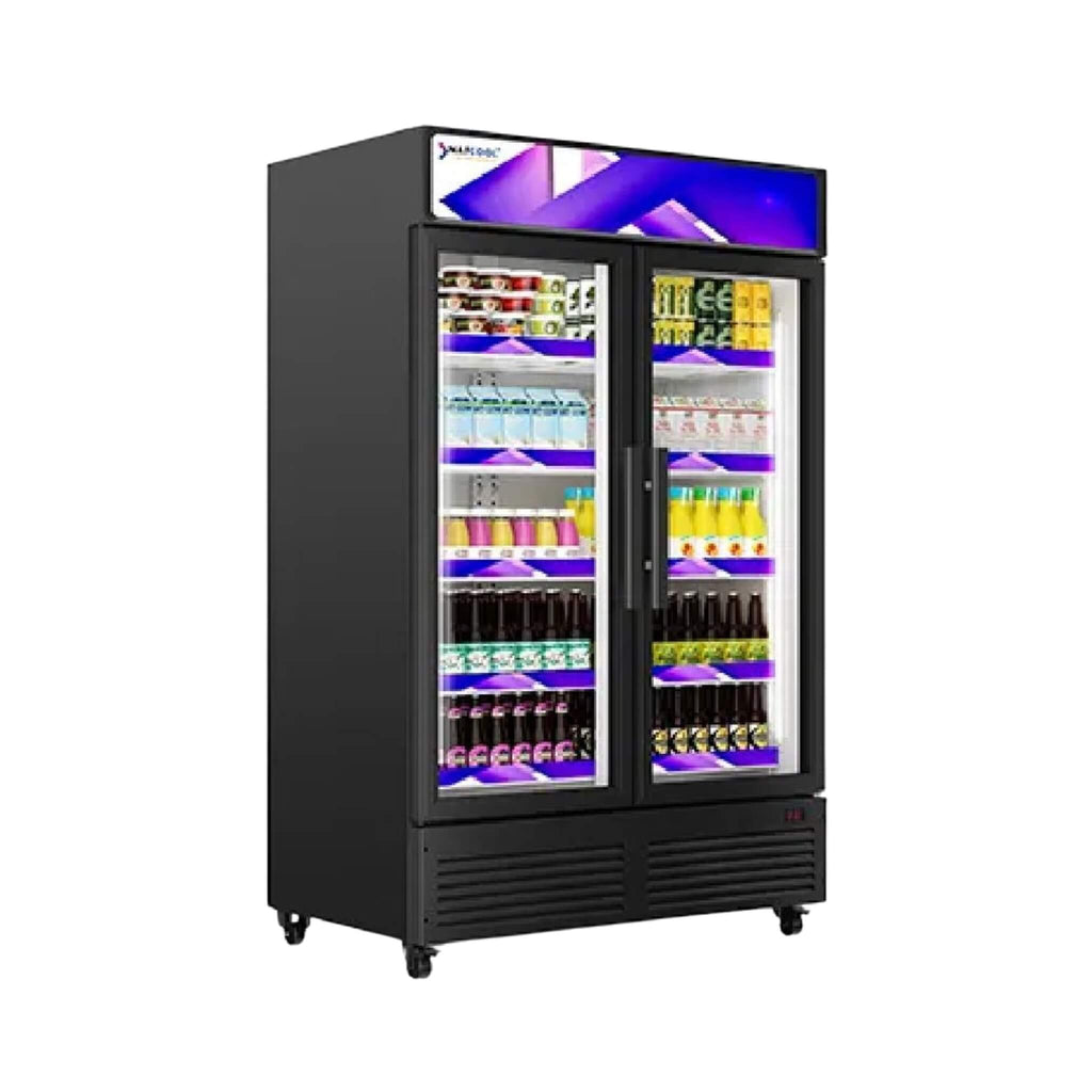 ALKCOOL SGDR55 Slim Line Commercial Double Glass Door Merchandiser, 55" (98364197) - SAKSBY.com - SAKSBY.com