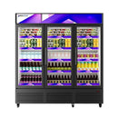 ALKCOOL TGDR70 Three Section Glass Door Merchandiser, 70" (91375247) - SAKSBY.com - SAKSBY.com