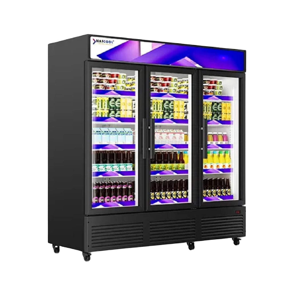 ALKCOOL TGDR70 Three Section Glass Door Merchandiser, 70" (91375247) - SAKSBY.com - SAKSBY.com