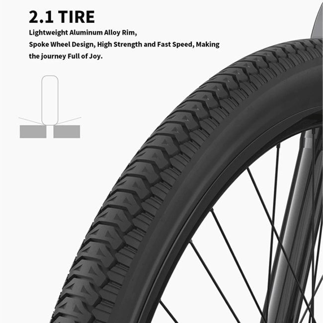 AOSTIRMOTOR A350 36V/10Ah 350W Urban Electric Commuter Bike, 26'' - SAKSBY.com - Electric Bicycles - SAKSBY.com