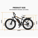 AOSTIRMOTOR S07-B 48V13Ah 750W Fat Tire Electric Mountain Bike, 26'' - SAKSBY.com - Electric Bicycles - SAKSBY.com