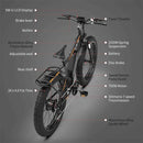 AOSTIRMOTOR S07-B 48V13Ah 750W Fat Tire Electric Mountain Bike, 26'' - SAKSBY.com - Electric Bicycles - SAKSBY.com