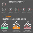 AOSTIRMOTOR S17-1500W 48V20Ah 1500W Electric Bike, 26" - SAKSBY.com - Electric Bicycles - SAKSBY.com