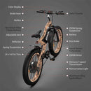 AOSTIRMOTOR S18-1500W 48V15Ah Fat Tire Electric Mountain Bike, 26" - SAKSBY.com - Electric Bicycles - SAKSBY.com