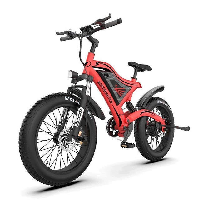 AOSTIRMOTOR S18-Mini 48V15Ah 500W Fat Tire Electric Mountain Bike, 20'' - SAKSBY.com - Electric Bicycles - SAKSBY.com