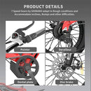 AOSTIRMOTOR S18-Mini 48V15Ah 500W Fat Tire Electric Mountain Bike, 20'' - SAKSBY.com - Electric Bicycles - SAKSBY.com