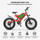 AOSTIRMOTOR S18-Mini 48V15Ah 500W Fat Tire Electric Mountain Bike, 20'' - SAKSBY.com - Electric Bicycles - SAKSBY.com