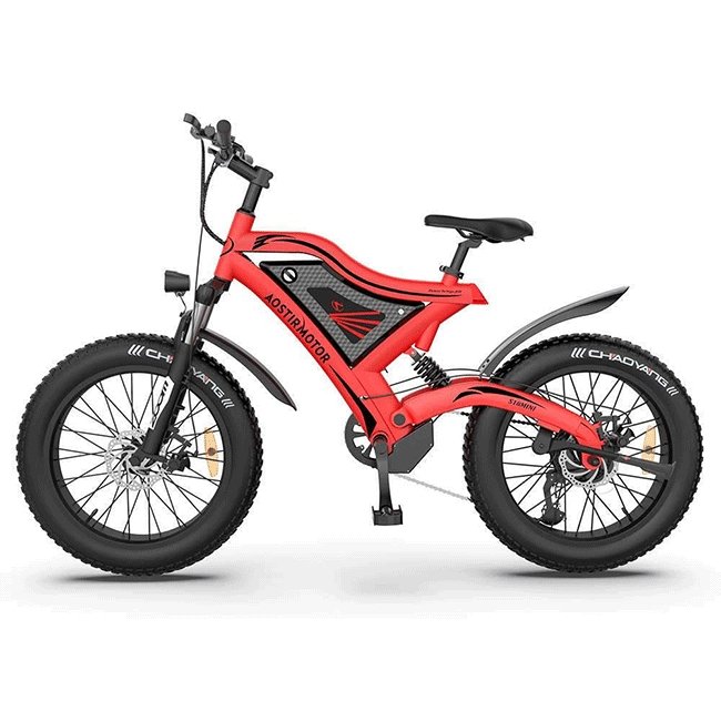 AOSTIRMOTOR S18-Mini 48V15Ah 500W Fat Tire Electric Mountain Bike, 20'' - SAKSBY.com - Electric Bicycles - SAKSBY.com