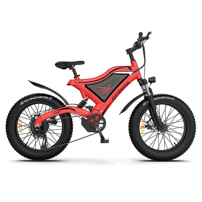 AOSTIRMOTOR S18-Mini 48V15Ah 500W Fat Tire Electric Mountain Bike, 20'' - SAKSBY.com - Electric Bicycles - SAKSBY.com