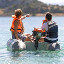 AQUA MARINA A-DELUXE 4-Person Inflatable Speed Boat With Comfortable Rowing Seat & Adjustable Center Feet, 8FT (SAK20456) - SAKSBY.com - Kayak - SAKSBY.com