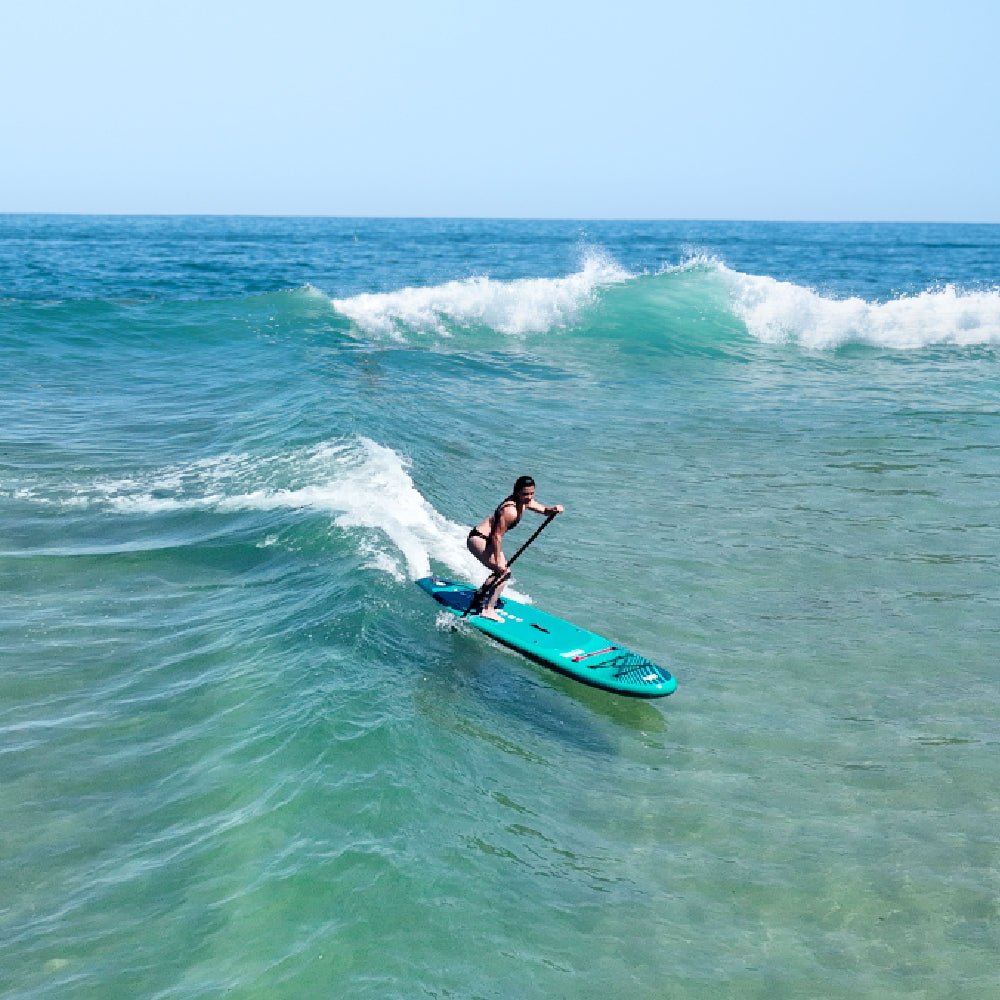 AQUA MARINA BREEZE BT-23BRP Green Compact Inflatable SUP With Drop Stitch Light Technology, 9FT (SAK68745) - SAKSBY.com - Stand Up Paddle Boards - SAKSBY.com