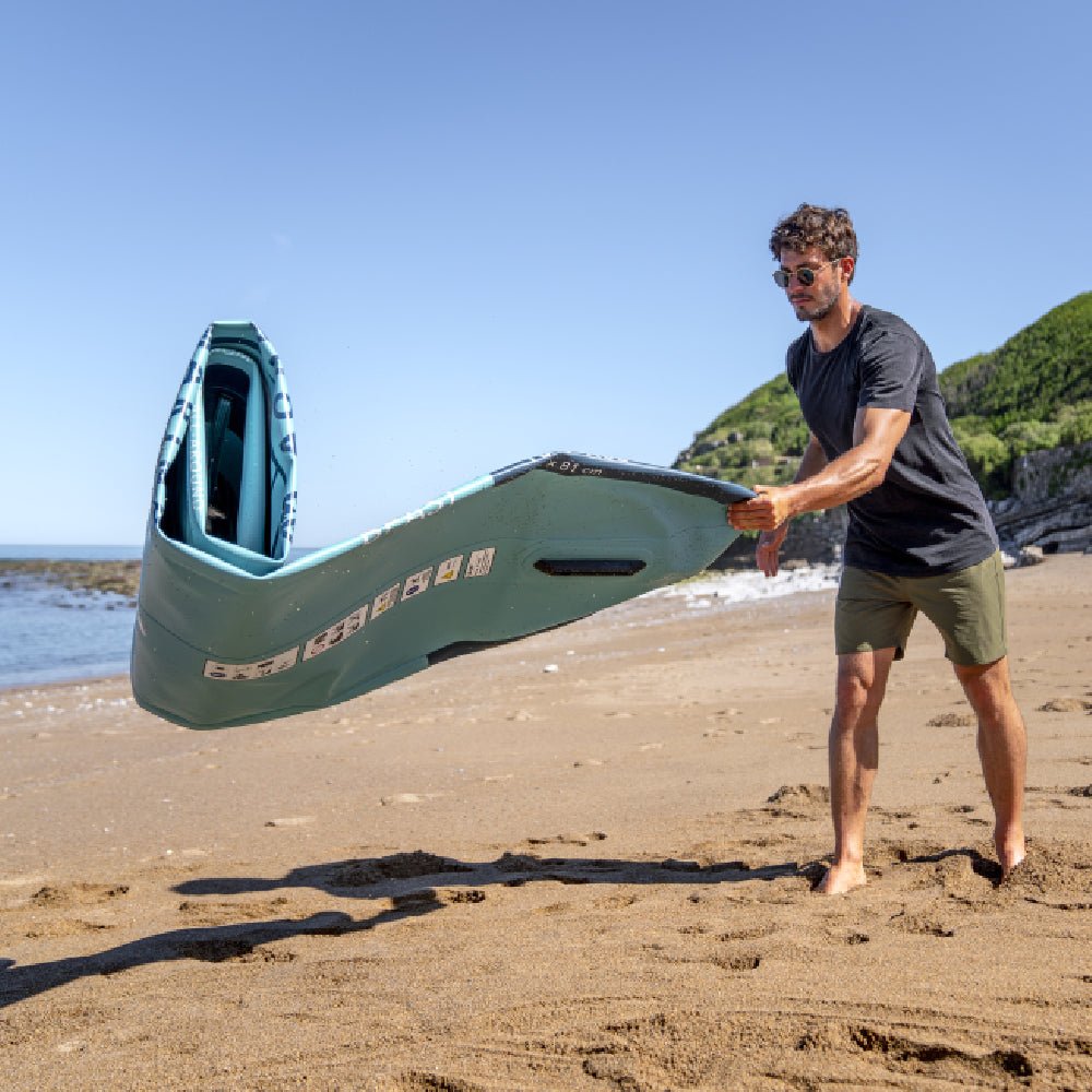 AQUA MARINA BREEZE BT-23BRP Green Compact Inflatable SUP With Drop Stitch Light Technology, 9FT (SAK68745) - SAKSBY.com - Stand Up Paddle Boards - SAKSBY.com