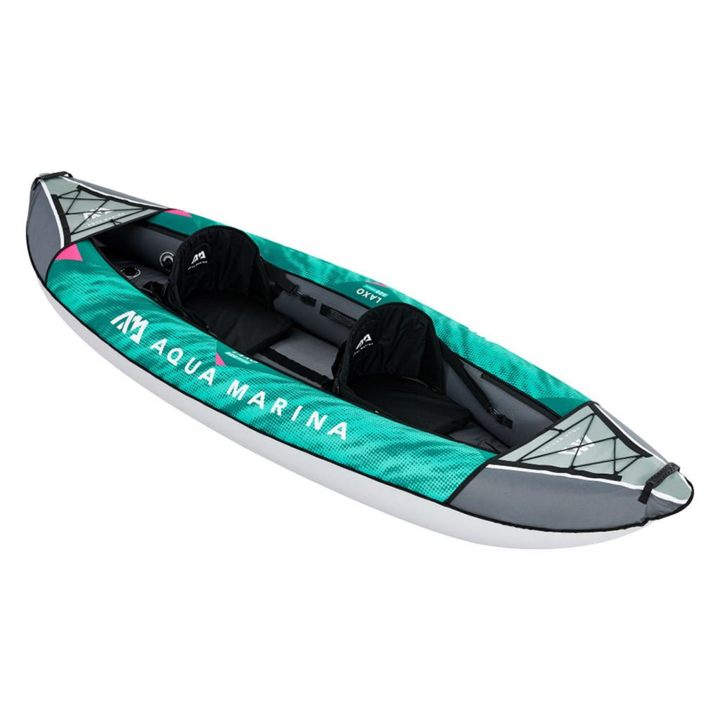 AQUA MARINA LAXO 320 2-Person Recreational Kayak With High-Back Seat & Adjustable Cargo Bungee, 10FT (SAK01396) - SAKSBY.com - Kayak - SAKSBY.com