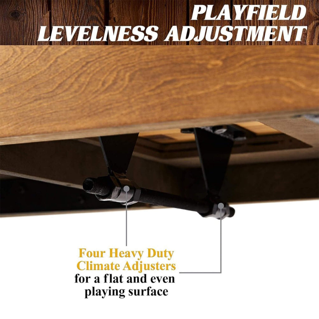 Barrington Urban Shuffleboard Table Collection With Pucks For Family Game Rooms (SAK53286) - Saksby Wholesale - Adjustment View