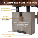 Barrington Urban Shuffleboard Table Collection With Pucks For Family Game Rooms (SAK53286) - Saksby Wholesale - Leg Features View