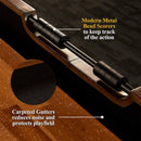 Barrington Urban Shuffleboard Table Collection With Pucks For Family Game Rooms (SAK53286) - Saksby Wholesale - Metal View