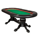 BBO POKER TABLES ELITE ALPHA 10-Player LED Illuminated Premium Poker Table (97538021) - SAKSBY.com -Front View