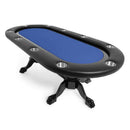 BBO POKER TABLES ELITE CLASSIC Wooden Racetrack Oval Poker Table (94861735) - SAKSBY.com - Poker & Game Tables - SAKSBY.com