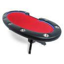 BBO POKER TABLES LUMEN HD Illuminated Multi-Purpose Poker Table, BLACK (97368241) - Front View